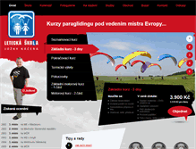 Tablet Screenshot of paragliding-jozka.cz